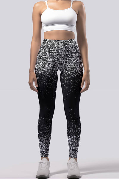 Grey And Silver Beyond Yoga Alloy Ombre Leggings