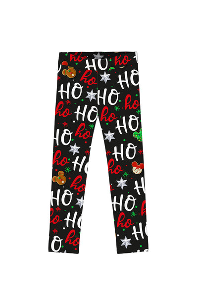 Hohoho Lucy Red Cute Winter Print Leggings - Kids - Pineapple Clothing