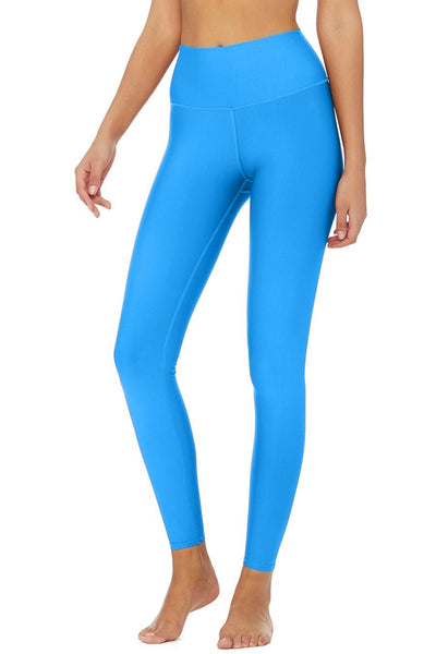 Heather Cobalt Blue Lucy UV 50+ Performance Legging Yoga Pants