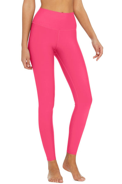 Womens Athletic Pants, Peace Love Joy Faith Graphic Style Pink Yoga Leggings  - Youarrived