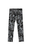 Aspire Lucy Grey Snake Skin Printed School Sporty Leggings - Girls