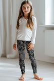 Aspire Lucy Grey Snake Skin Printed School Sporty Leggings - Girls