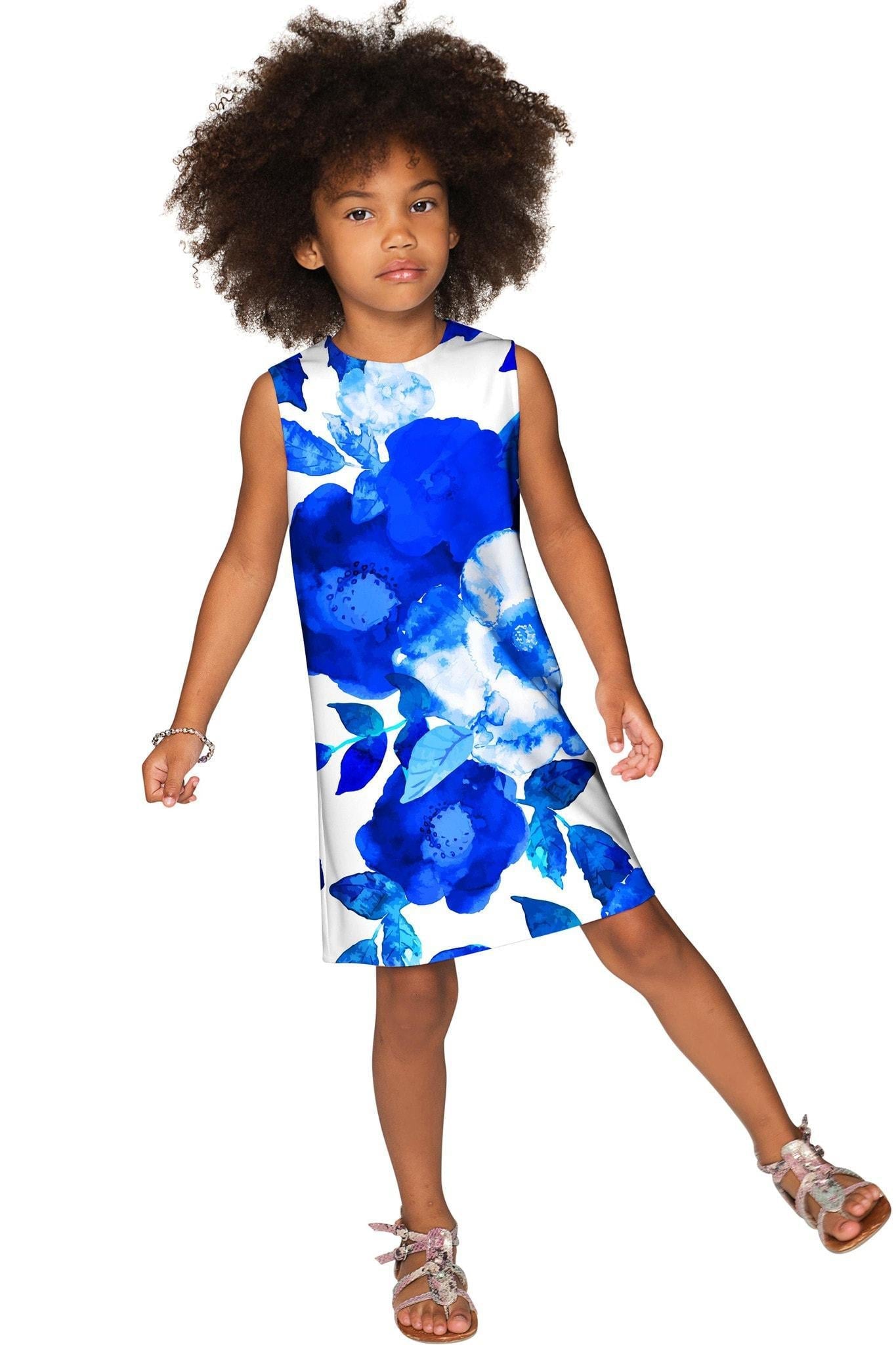 Blue Blood Adele Trendy Summer Printed Shift Dress - Girls - Pineapple Clothing