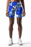 Blue Blood Karen Floral Performance Yoga Biker Shorts - Women