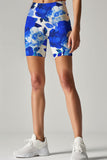 Blue Blood Karen Floral Performance Yoga Biker Shorts - Women