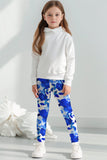 Blue Blood Lucy Cute Floral Printed Stretch Leggings - Girls