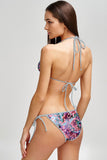 Bora Bora Lara Watercolor Printed Triangle String Bikini Top - Women - Pineapple Clothing