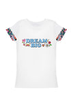Bora Bora Zoe White Quote Designer Print Casual Summer T-Shirt - Girls - Pineapple Clothing