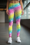 Bright Story Lucy Colorful Shimmer Print Leggings Yoga Pants - Women