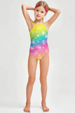 Bright Story Becky Colorful Rainbow Print One-Piece Swimsuit - Girls - Pineapple Clothing