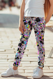 Brilliance Lucy Cute Colorful Glitter Printed Leggings - Girls