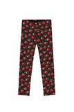 Cherries on Top Black Lucy Fruity Print School Sporty Leggings - Girls