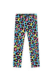 Chica Bomb Lucy Blue Leopard Print Best Summer Sporty Leggings - Girls - Pineapple Clothing