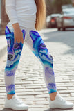 Dance with the Wolves Lucy White Printed Leggings - Kids