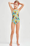 Gelato Becky Blue Ice Cream Print Summer One-Piece Swimsuit - Girls - Pineapple Clothing