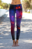 Ghost Town Lucy Purple Halloween Bat Print Leggings Yoga Pants - Women - Pineapple Clothing