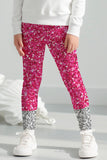 Glam Doll Lucy Pink & Silver Glitter Print Cute Leggings - Girls