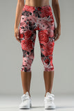 La Fleur Ellie Red Performance Yoga Capri Leggings - Women