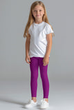 Magenta UV 50+ Lucy Purple Cute Stretchy Eco Leggings - Kids