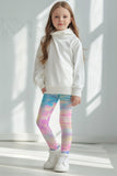 Milkshake Lucy Pink & Blue Tie Dye Printed Cute Leggings - Kids