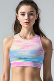 Milkshake Starla High Neck Padded Sporty Crop Top Sports Bra - Women