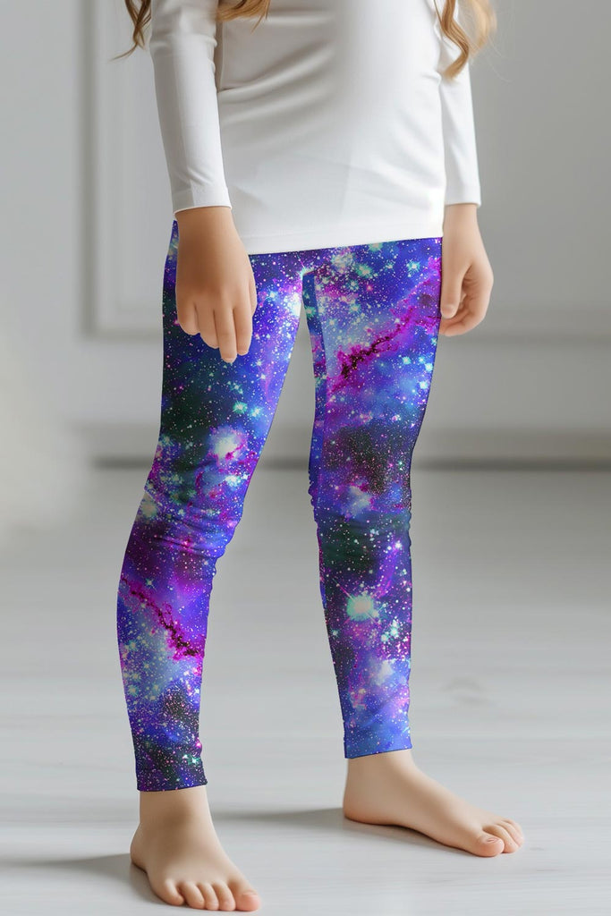 Teen Girl Galaxy Print Leggings