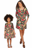 Wild & Free Gloria Empire Waist Leopard Print Dress - Girls - Pineapple Clothing