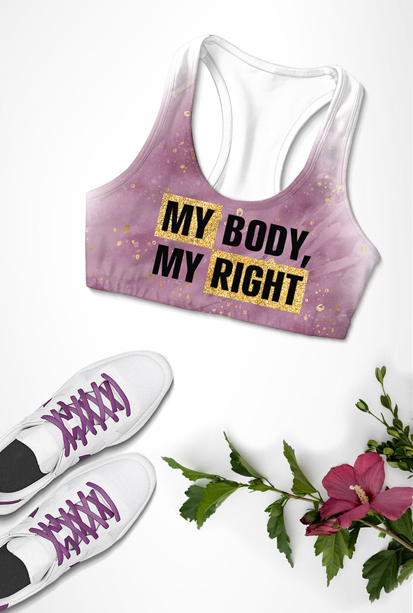 My Body, My Right Stella Seamless Racerback Sport Yoga Bra - Women - Pineapple Clothing