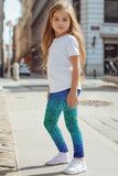 Ocean Drive Lucy Blue Glitter Print Leggings - Kids