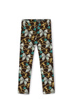 Old Money Lucy Brown Dollar Diamond Printed Athletic Leggings - Girls