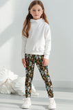 Old Money Lucy Brown Dollar Diamond Printed Athletic Leggings - Girls