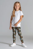 Old Money Lucy Brown Dollar Diamond Printed Athletic Leggings - Girls