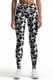 OMG! panda Lucy Black & White Animal Print Leggings Yoga Pants - Women