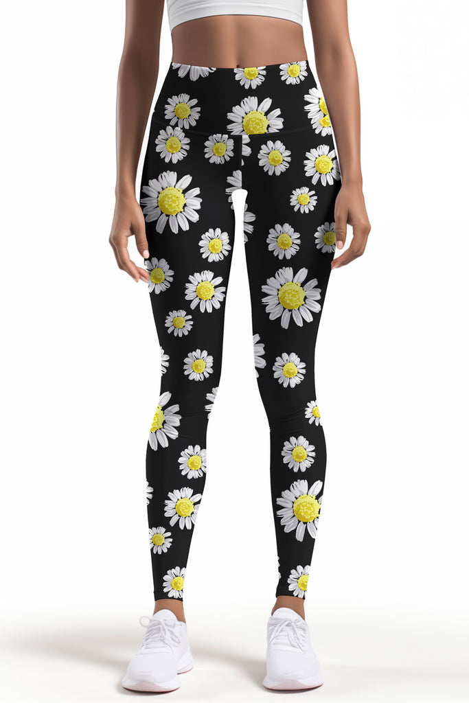 Black Bloom floral-print recycled-blend leggings, The Upside