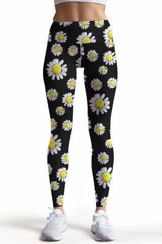 Buy Shosho Womens Yoga Leggings Tummy Control Sports Pants Strappy Mesh  Panels Floral Tie Dye Print Black/White Large at