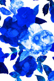 Blue Blood Sara White Flower Print Strappy Triangle Bikini Top - Women