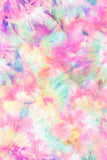 Girly Swirl Stella Pink Tie Dye Seamless Sports Bra Crop Top - Kids