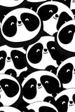 OMG! panda Karen Black & White Animal Print Yoga Biker Shorts - Women