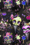 beWITCHing Lucy Black Goth Skull Print Alt Halloween Leggings - Girls - Pineapple Clothing