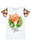 Pick Me Zoe White Designer Girl Print T-Shirt - Women - Pineapple Clothing