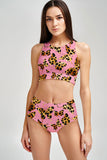 Quaintrelle Cara Pink Butterfly Printed Hipster Bikini Bottom - Women - Pineapple Clothing