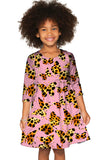 Quaintrelle Gloria Pink Butterfly Print Empire Waist Dress - Girls - Pineapple Clothing