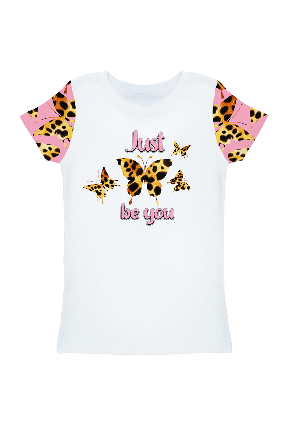 Quaintrelle Zoe White Butterfly Print Casual Designer T-Shirt - Girls - Pineapple Clothing