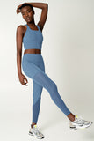 SALE! Sky Blue Cassi Mesh & Pockets Workout Leggings Yoga Pants - Women