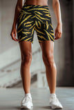 Roarsome Karen Black & Gold Performance Yoga Biker Shorts - Women