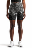 Silver Chichi Karen Black Performance Yoga Biker Shorts - Women