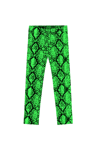 Snake Skin Neon Green Ellie Performance Yoga Capri Leggings - Women -  Pineapple Clothing