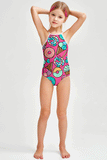 Stay Sweet Becky Pink Dessert Print Summer One-Piece Swimsuit - Girls - Pineapple Clothing
