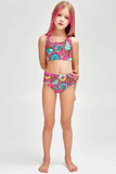 Stay Sweet Claire Pink Dessert Print Two-Piece Swimwear Set - Girls - Pineapple Clothing