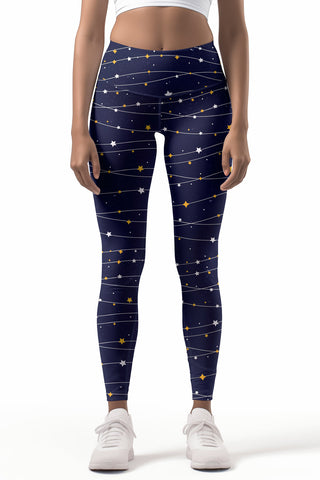 Bright Story Lucy Colorful Shimmer Print Leggings Yoga Pants